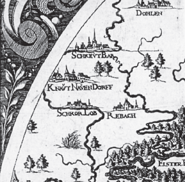 Ausschnitt aus einem Plan von 1585