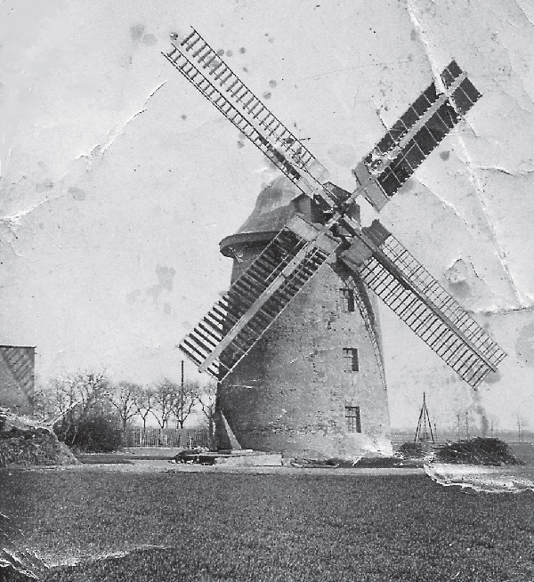 Knautnaundorfer Windmühle von 1868, um 1920